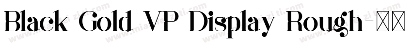 Black Gold VP Display Rough字体转换